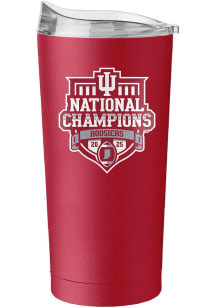 Logo Brands Indiana Hoosiers CFP National Champions 2025 20oz Powder Coat Stainless Steel Tumbler..