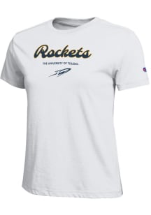 Champion Toledo Rockets Womens White Script Core Short Sleeve T-Shirt