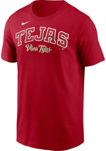 Nike Texas Rangers Red City Connect 2.0 Wordmark Short Sleeve T Shirt