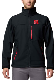 Columbia Nebraska Cornhuskers Mens Black Ascender III Softshell Medium Weight Jacket