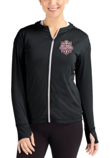 Cutter and Buck Indiana Hoosiers Womens Black 2025 CFP National Champions Daybreak Light Weight Ja..