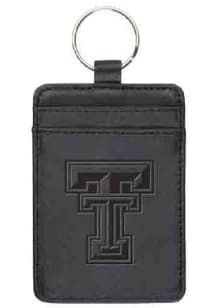 Texas Tech Red Raiders Leatherette Vertical ID Keychain - Black