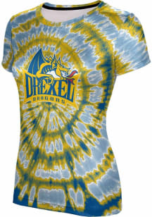ProSphere Drexel Dragons Womens Navy Blue Tie Dye Short Sleeve T-Shirt