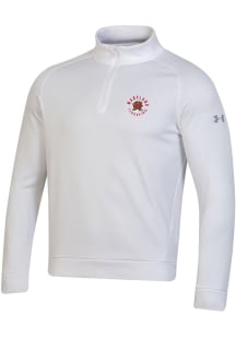 Under Armour Maryland Terrapins Mens White Fleece 1/4 Zip Fleece 1/4 Zip Long Sleeve Qtr Zip Pullo..
