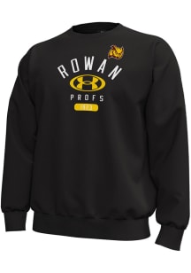 Under Armour Rowan University Mens Black  Long Sleeve Crew Sweatshirt