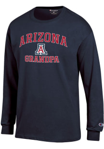 Champion Arizona Wildcats Navy Blue Logo Grandpa Jersey Long Sleeve T Shirt