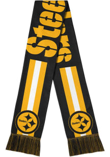 Forever Collectibles Pittsburgh Steelers Nightwave Wordmark Mens Scarf