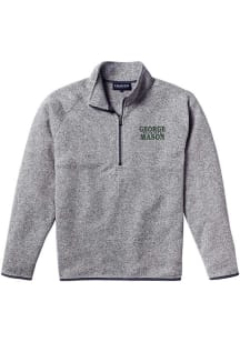 George Mason University Mens Grey Stacked Team Name Pullover Jackets
