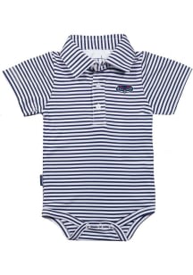 Florida Atlantic Owls Baby Navy Blue Carson Short Sleeve One Piece Polo