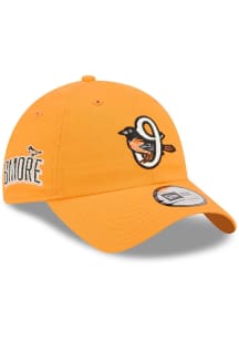 New Era Baltimore Orioles Orange Side Patch City Connect Casual Classic Womens Adjustable Hat