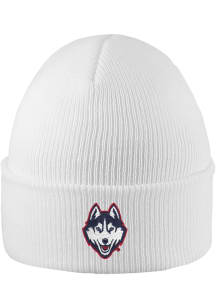 LogoFit UConn Huskies White Northpole Cuff Mens Knit Hat
