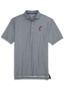 Johnnie O Cincinnati Bearcats Mens Black Hinson Short Sleeve Fashion Polo