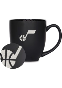 Utah Jazz Primary Bistro Ceramic Mug - Black