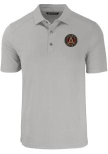 Cutter and Buck Atlanta United FC Mens Grey Forge Recycled Short Sleeve Polo