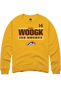 Colby Woogk Western Michigan Broncos Mens Gold NIL Stacked Box Player Crew