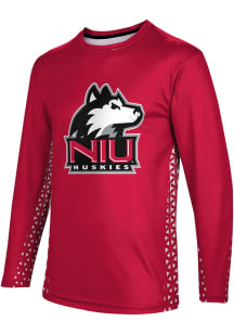 ProSphere Northern Illinois Huskies Red Geometric Long Sleeve T Shirt