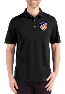 Cutter and Buck FC Cincinnati Black Advantage Refresh Pique Big and Tall Polo
