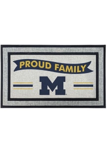 Michigan Wolverines Proud Family 18x30 Door Mat