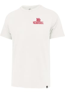 47 Nebraska Cornhuskers Natural Arcitext Franklin Short Sleeve Fashion T Shirt