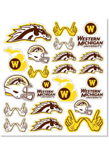 Western Michigan Broncos 8"x10" Sheet Stickers - Brown