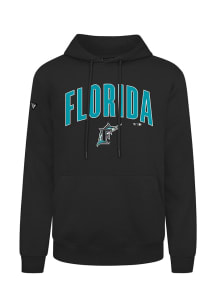 Levelwear Miami Marlins Mens Black Podium District Cooperstown Long Sleeve Hoodie