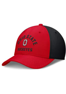 Nike Ohio State Buckeyes Mens Red Primetime Swooshflex Flex Hat