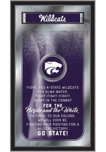 K-State Wildcats Fight Song Hanging Back Bar Mirror