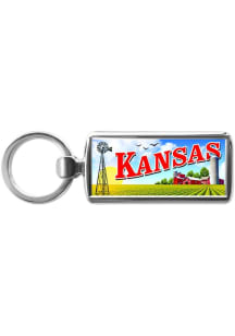 Kansas Fields Keychain - Blue