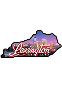 Lexington State Shape Skyline Magnet
