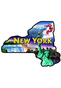 New York York State Shape Collage Magnet