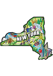 New York York State Shape Map Magnet
