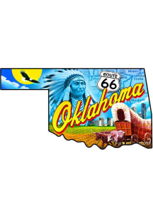 Oklahoma State Shape Collage Magnet