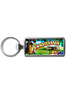 Pennsylvania Icons Keychain - Green