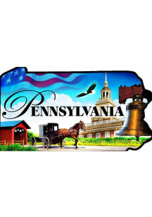 Pennsylvania State Shape Collage Magnet