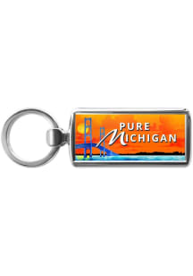 Michigan Michigan Keychain - Orange