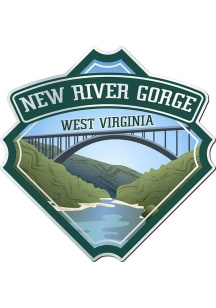 West Virginia New River Gorge Stickers - Blue