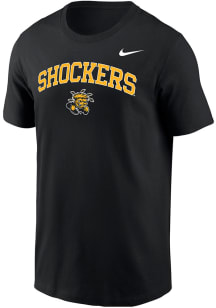 Nike Wichita State Shockers Black Primary Logo Core Short Sleeve T Shirt