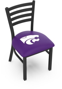 K-State Wildcats Stationary Black Wrinkle Finish Pub Stool - Black