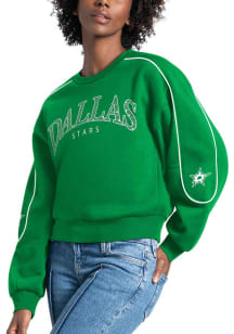 Dallas Stars Womens Green Strategy Crew Sweatshirt
