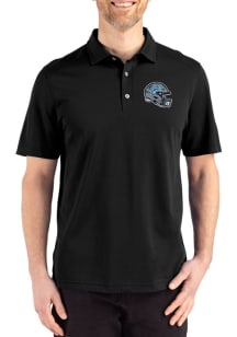 Cutter and Buck Detroit Lions Mens Black Helmet Advantage Refresh Short Sleeve Polo