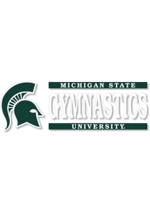 Michigan State Spartans 6x2 Gymnastics Auto Decal - Green