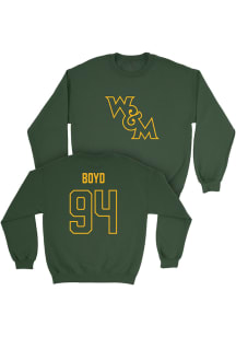 Carter Boyd  Campus Ink William & Mary Tribe Youth Green NIL Legacy Long Sleeve Crew Sweatshirt