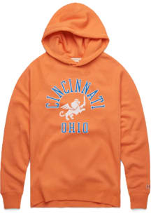 Homage FC Cincinnati Mens Orange Arch Lightweight Long Sleeve Lightweight Hoodie