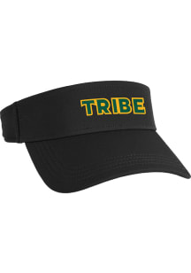 William & Mary Tribe Mens Black Tribe Cirrus Adjustable Visor
