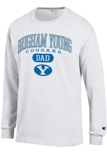 Champion BYU Cougars White Dad Pill Jersey Long Sleeve T Shirt