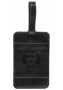 Harvard Crimson Black Leather Luggage Tag