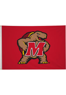 Maryland Terrapins 4' x 6' Silk Screen Grommet Flag - Red