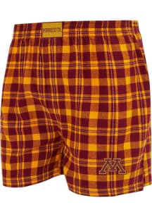 Concepts Sport Minnesota Golden Gophers Mens Maroon PRIMARY LOGO Boxer Shorts