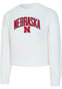 Concepts Sport Nebraska Cornhuskers Womens  Laney Crew Sweatshirt