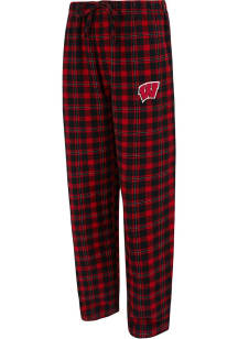 Concepts Sport Wisconsin Badgers Mens Red PRIMARY LOGO Sleep Pants